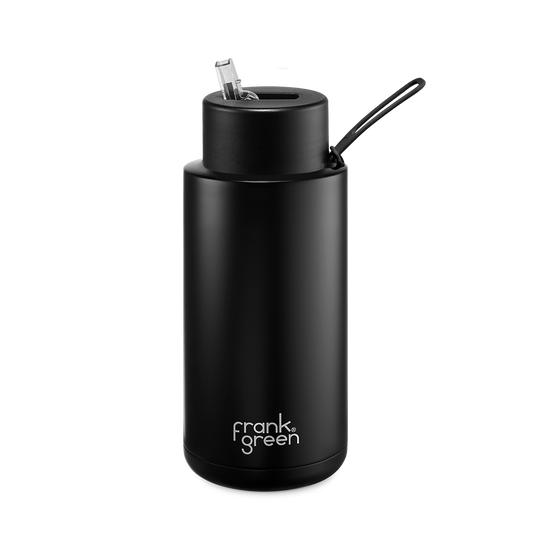 Drink Bottle With Straw 34oz Midnight
