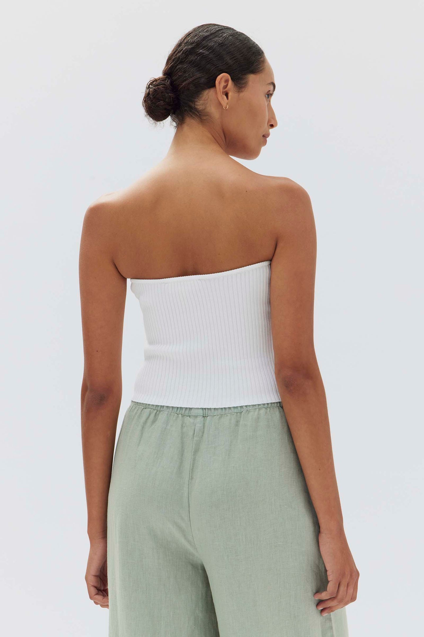 Skara Strapless Rib Top