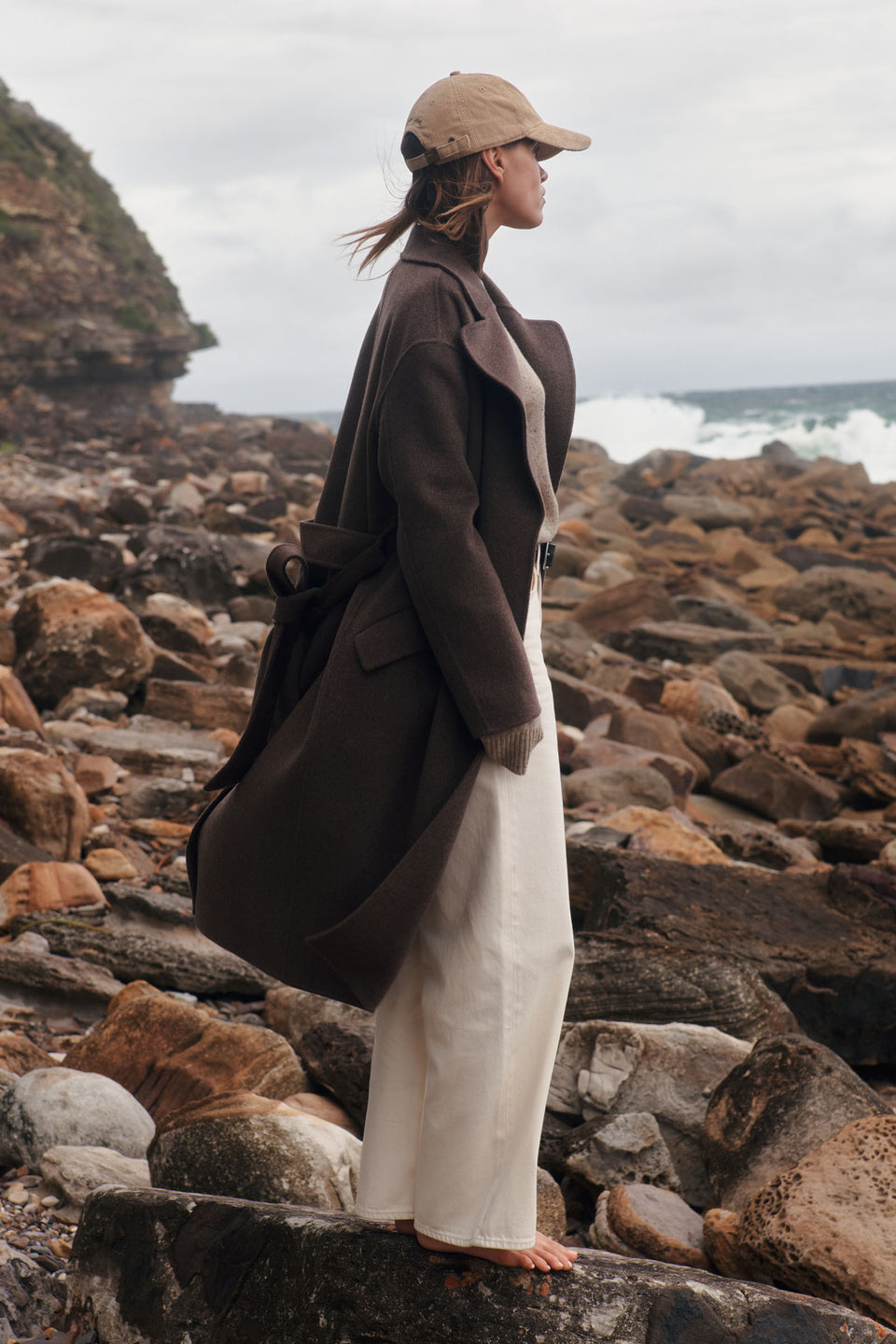 Sadie Single Breasted Wool Coat