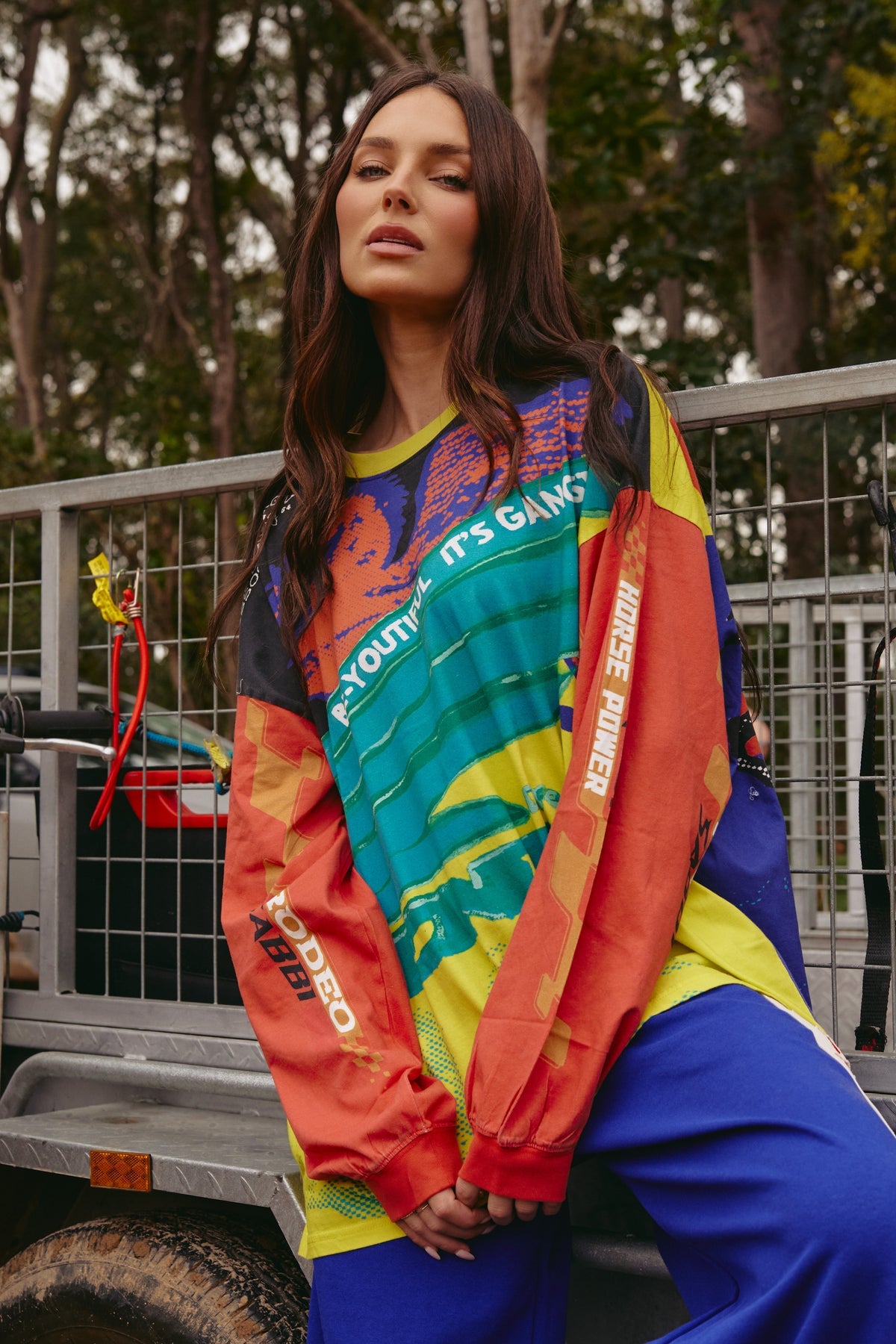 The Long Sleeve Its Gangster Tee - Multicolour