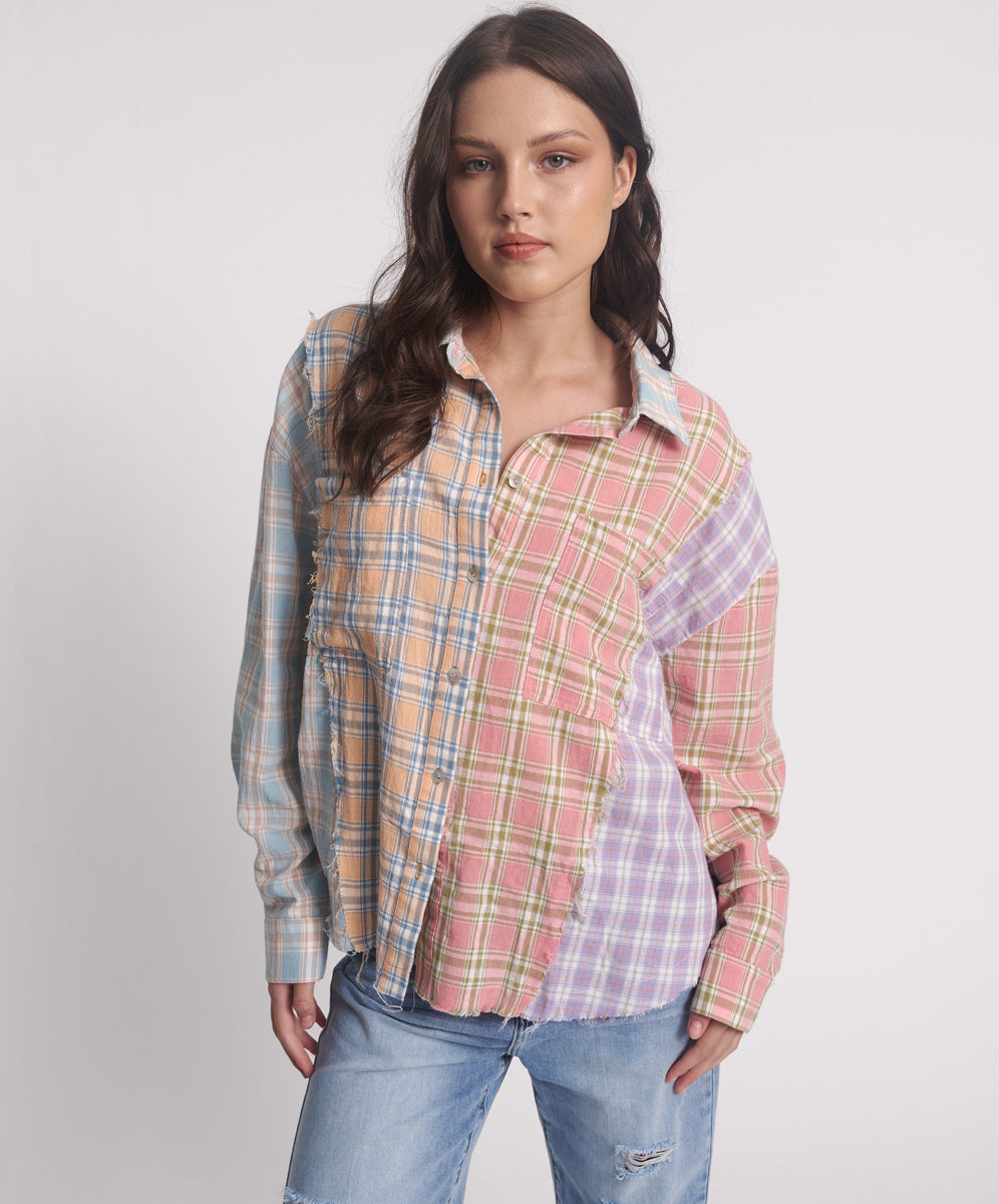 Patchwork Shirt Mulit