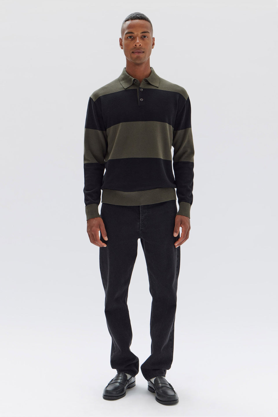 Carter Cotton Long Sleeve Knit Polo