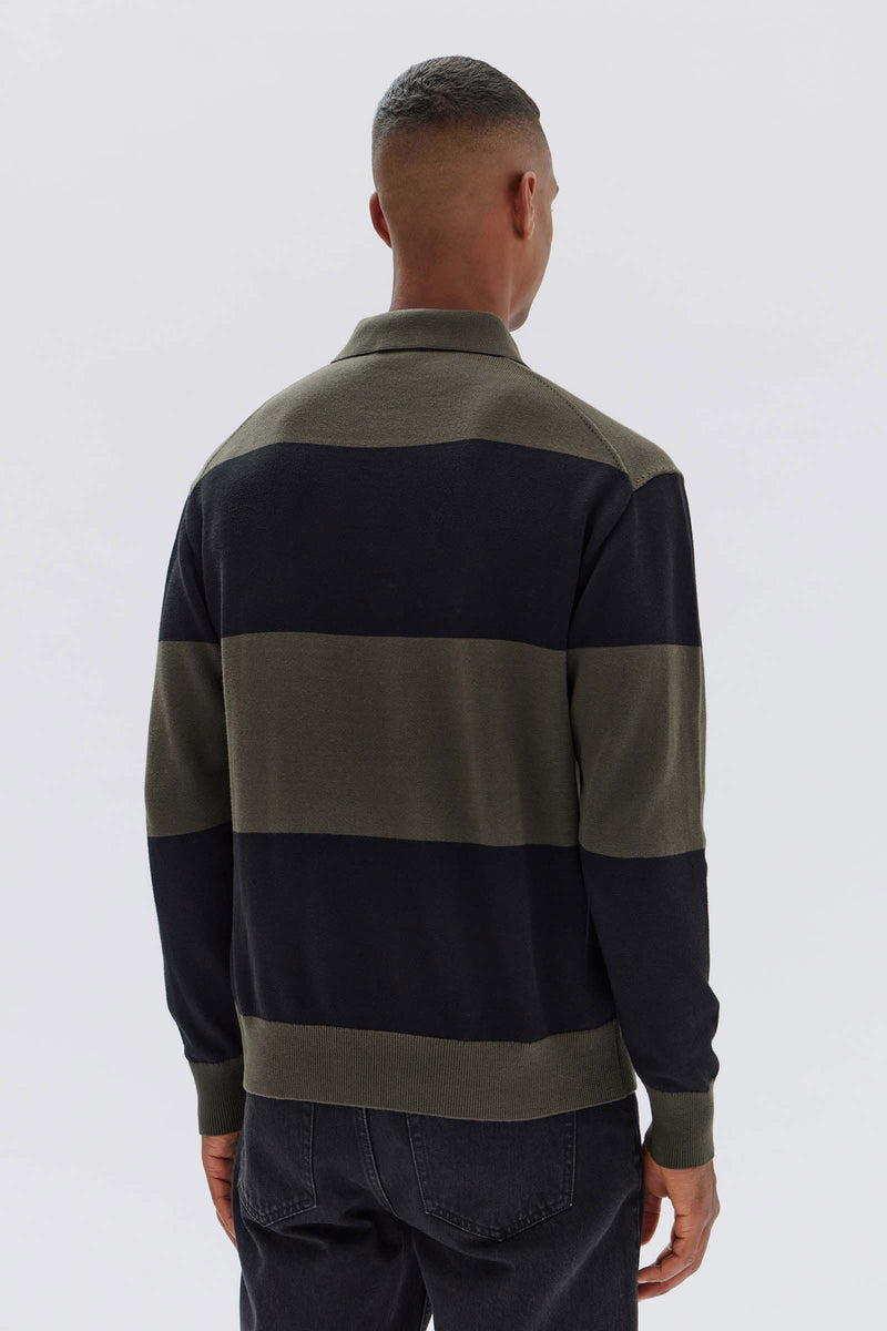 Carter Cotton Long Sleeve Knit Polo