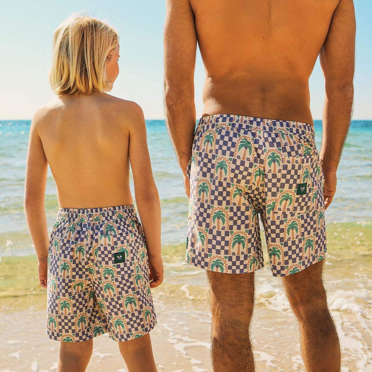 Kids Palm Check Everyday Shorts