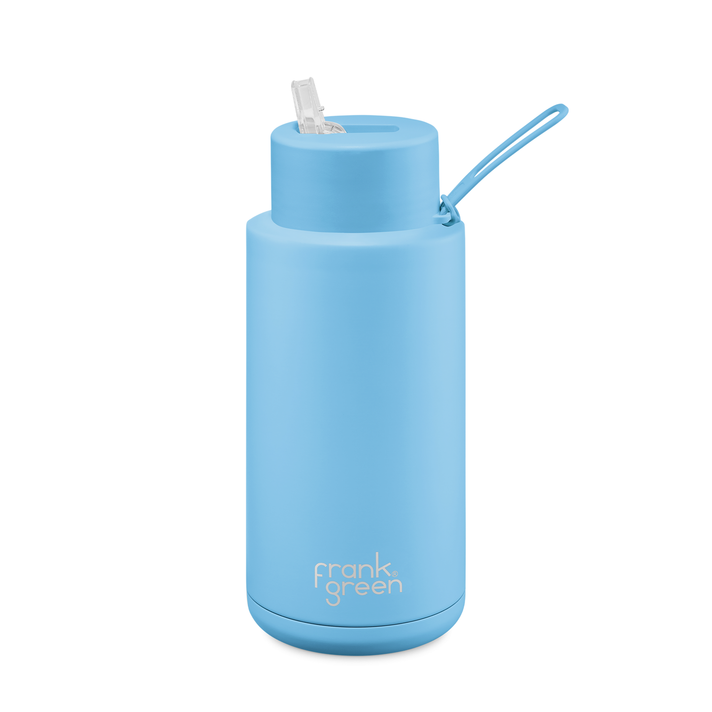 Drink Bottle With Straw 34oz Sky Blue