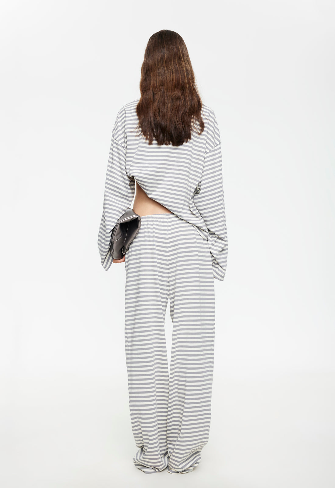 Bloom Pant Ash Stripe M