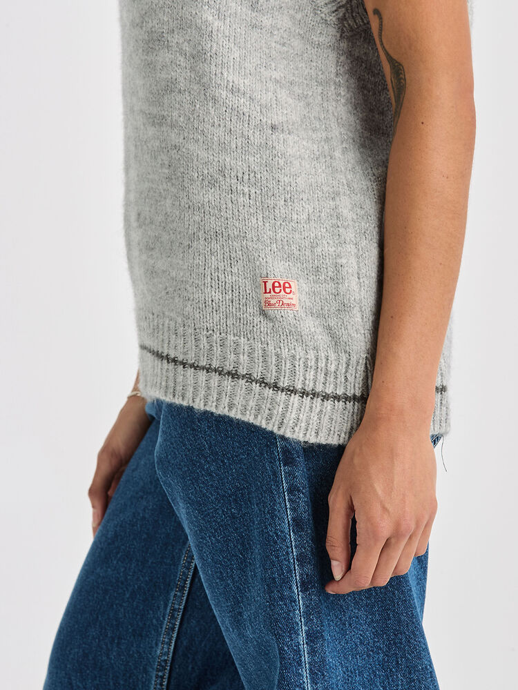 Lara Knit Vest Grey