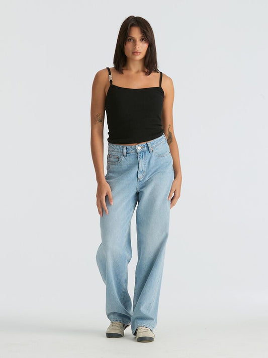 Mid Baggy Taper Concrete Blue 13