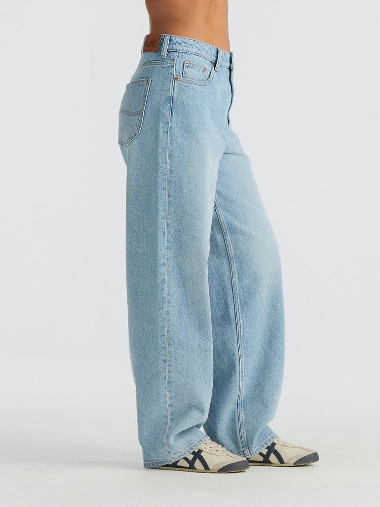 Mid Baggy Taper Concrete Blue