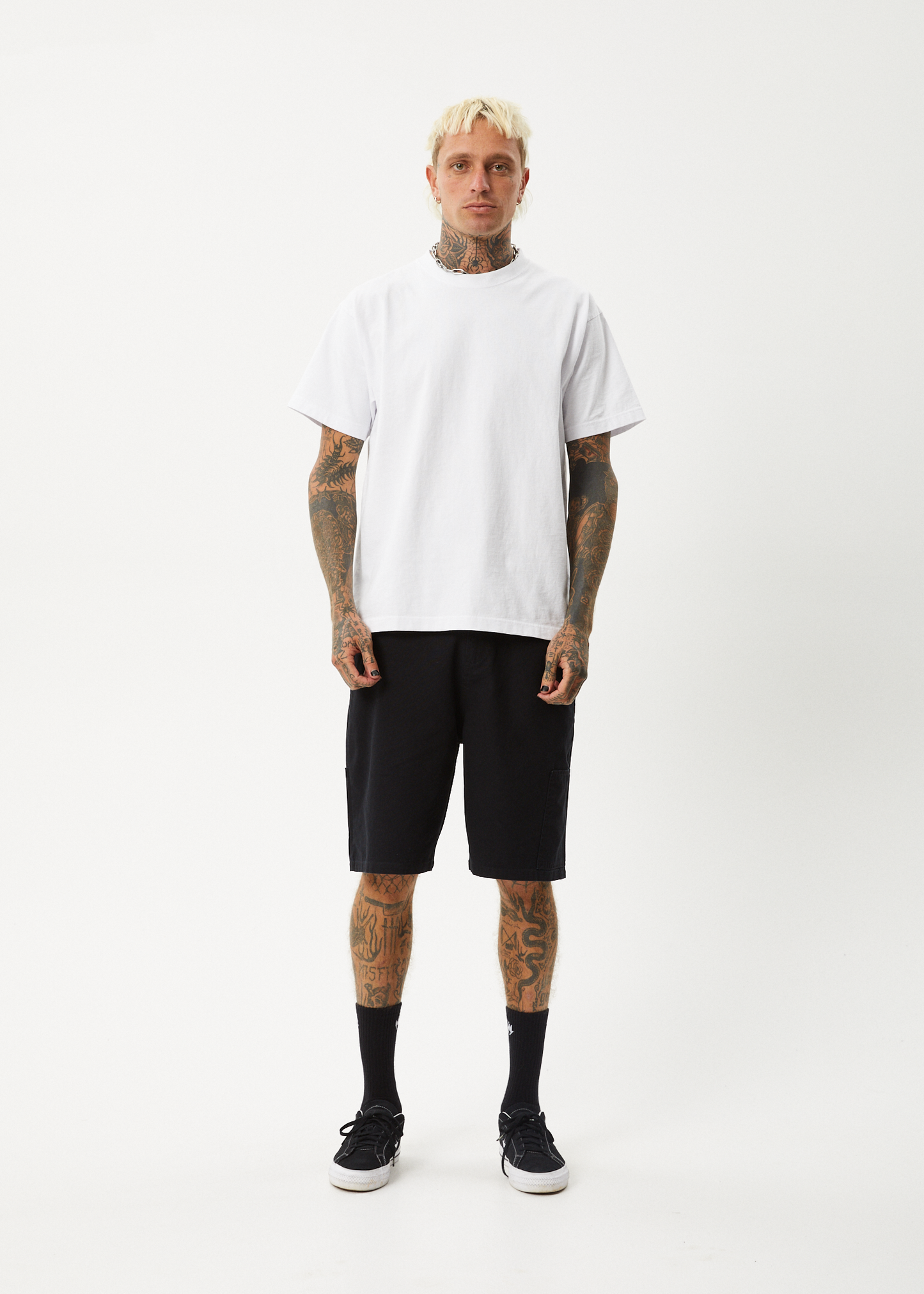 Harper - Canvas Carpenter Shorts 22 Inch Black
