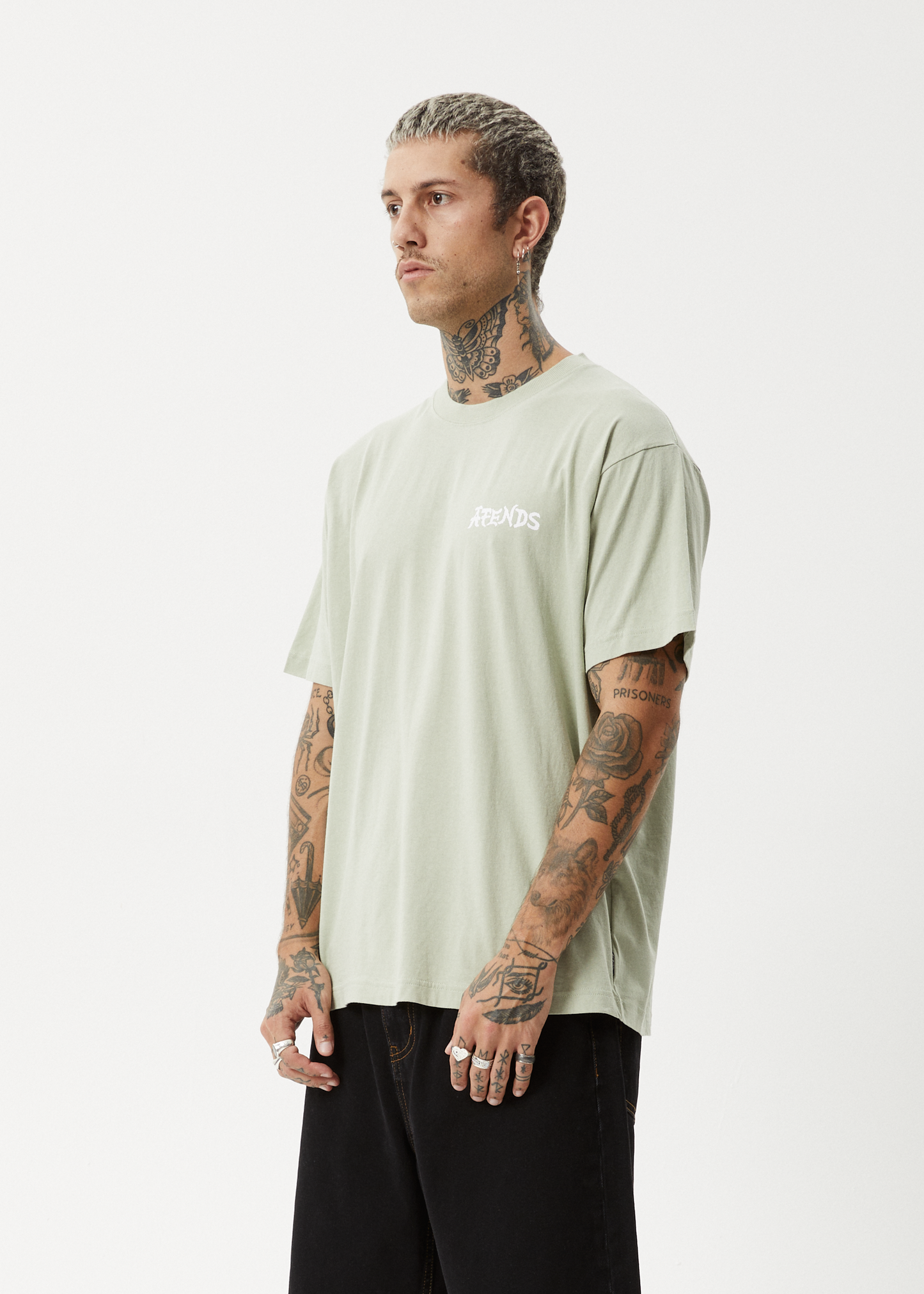 Destroyer Recycled Boxy Fit Tee Eucalyptus