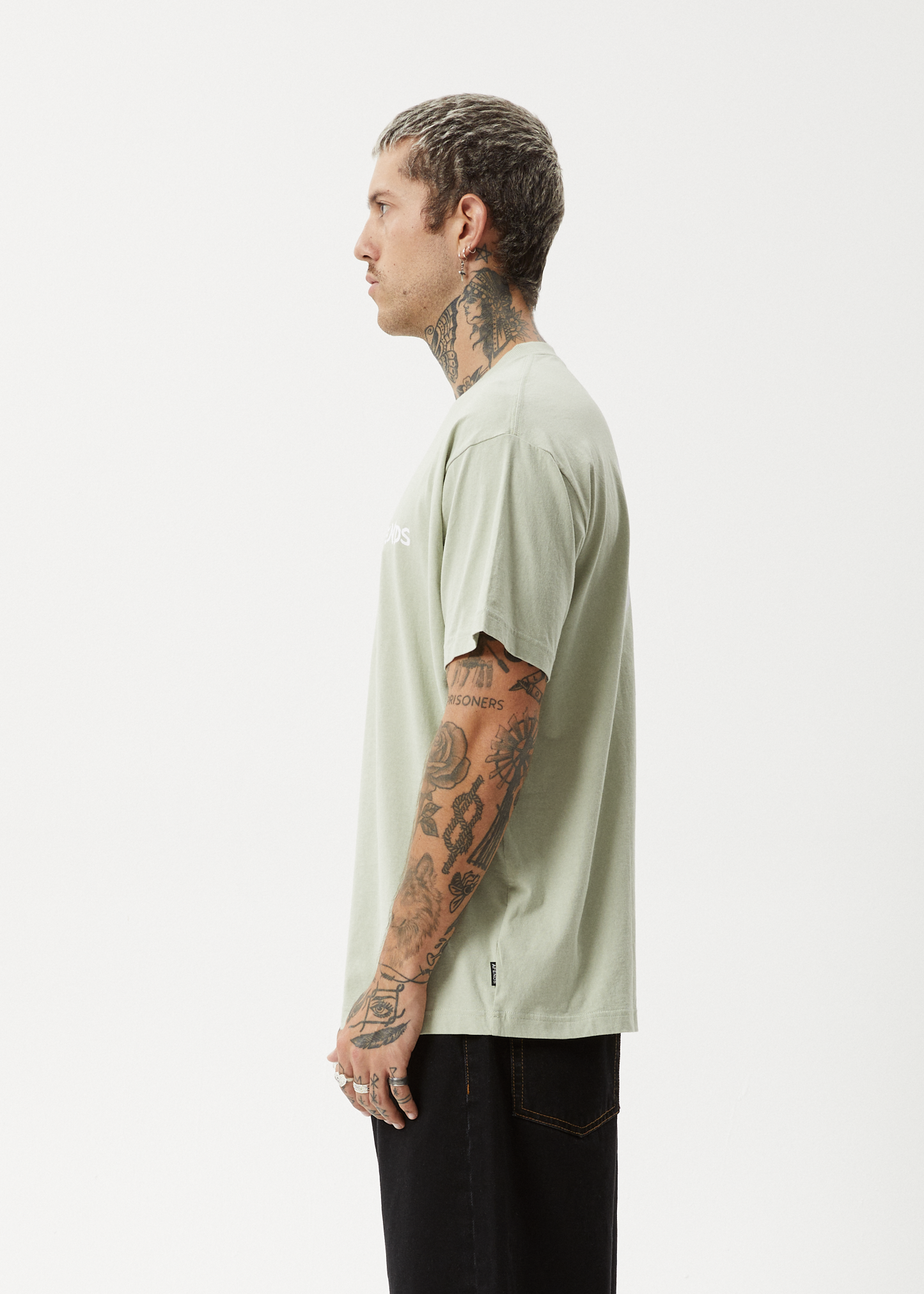 Destroyer Recycled Boxy Fit Tee Eucalyptus