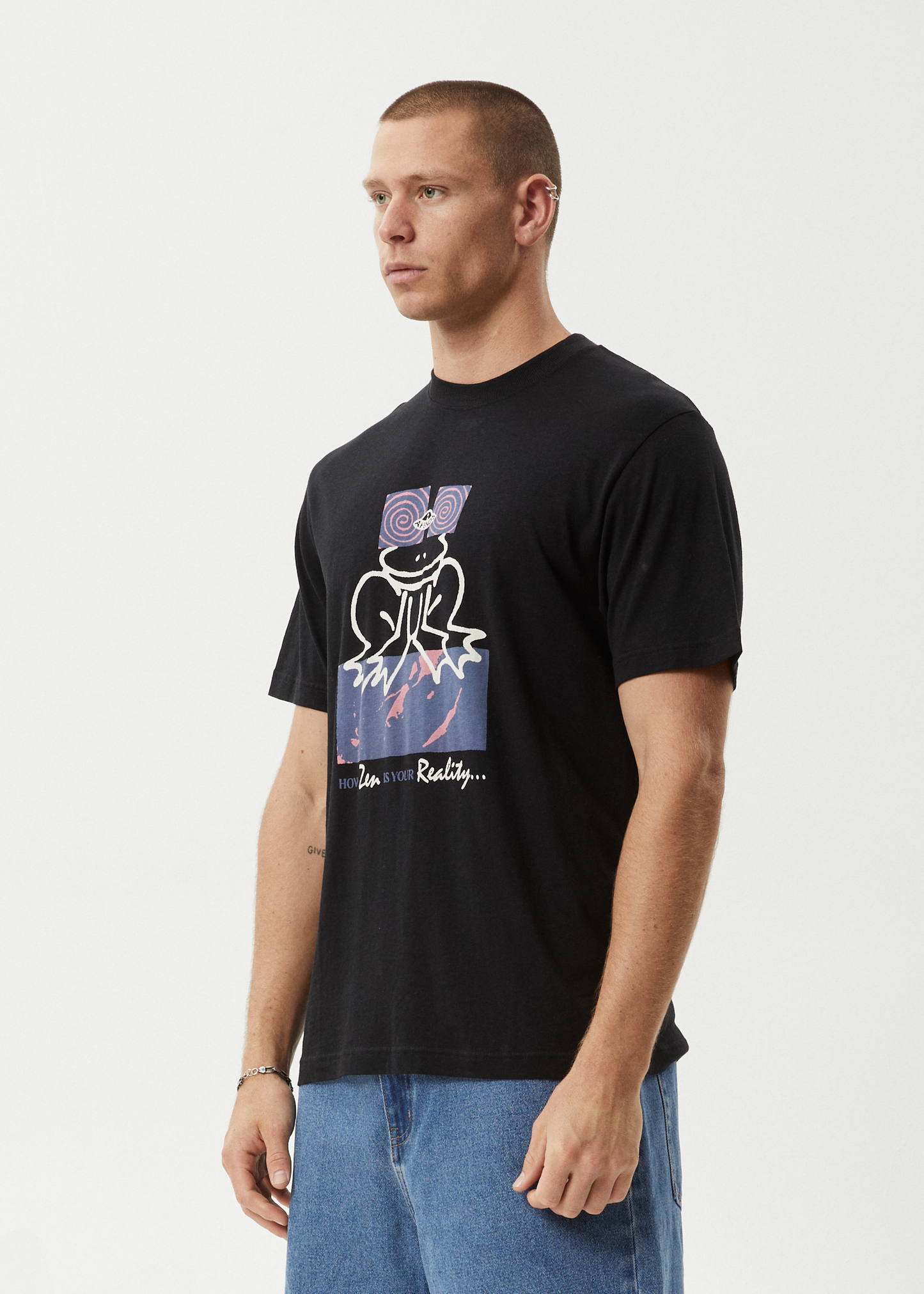 Zen Feeling Hemp Retro Fit Tee Black