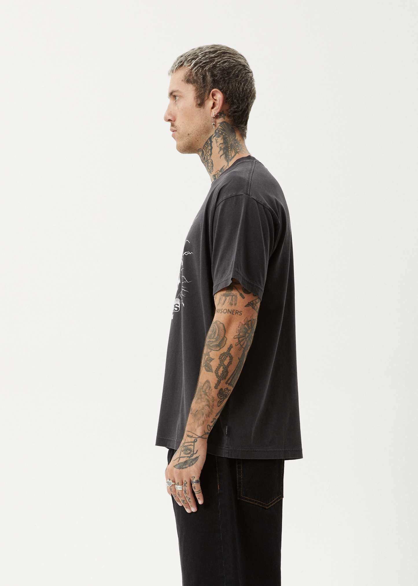Doom Gen Recycled Boxy Fit Tee Stone Black