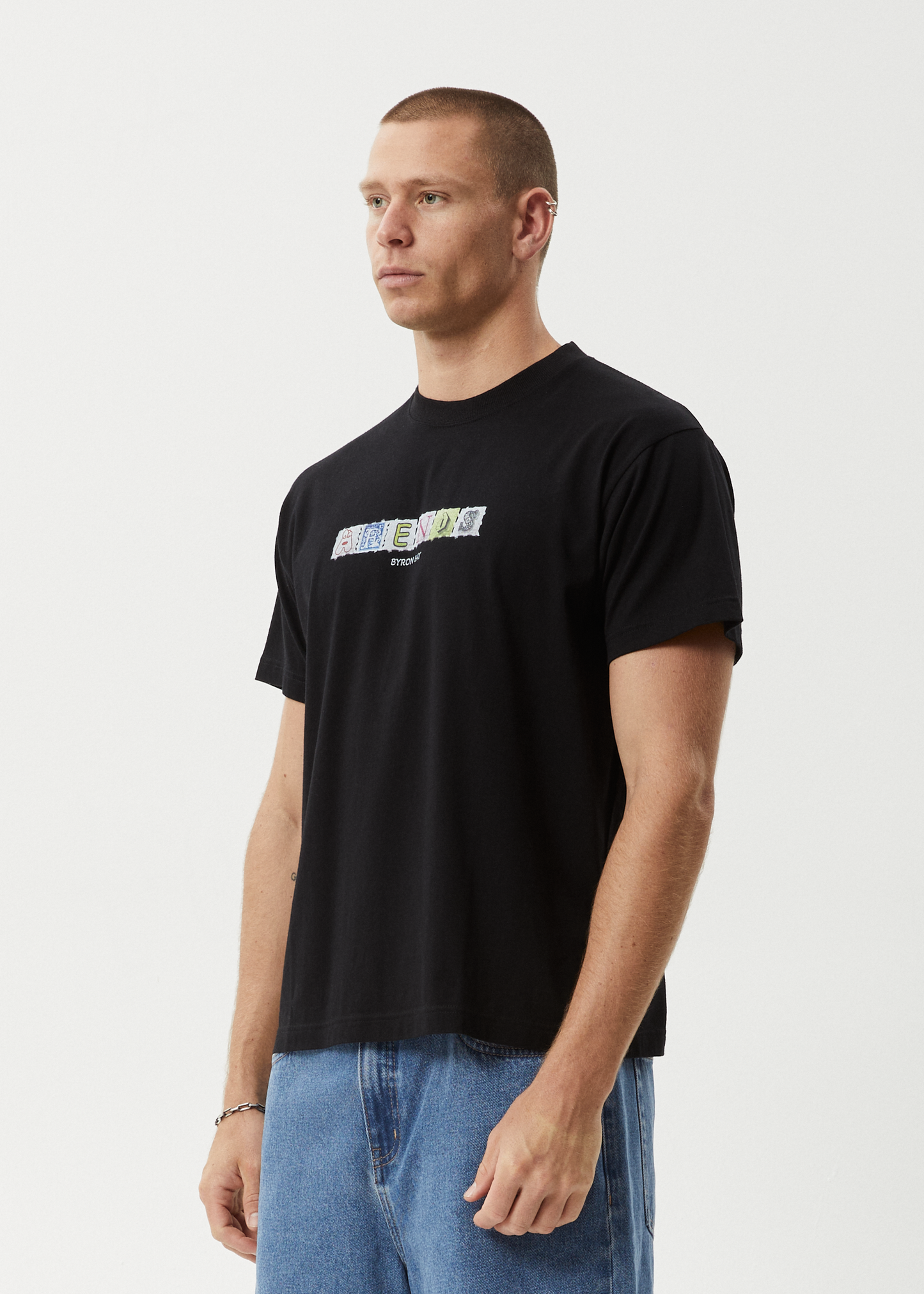Take A Trip Recycled Boxy Fit Tee Black