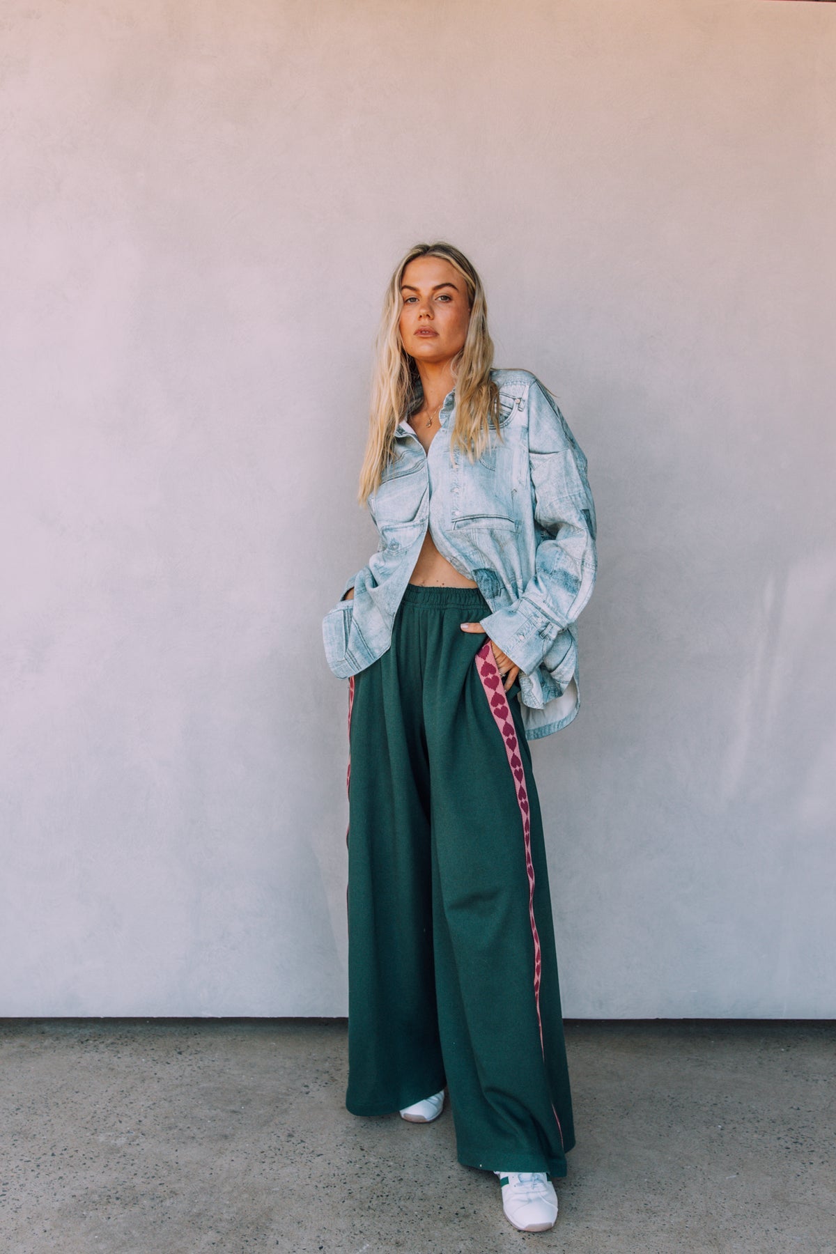 The Raving Hearts Pants Green