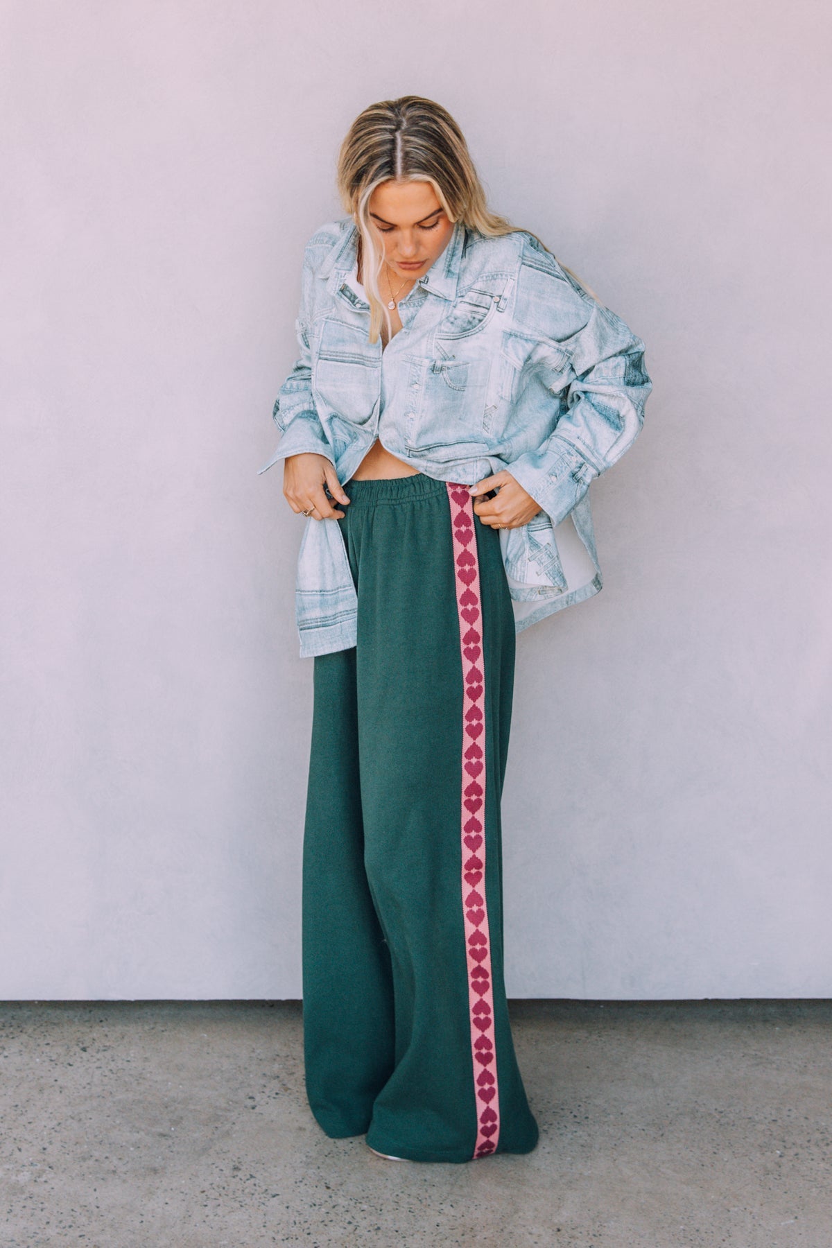 The Raving Hearts Pants Green