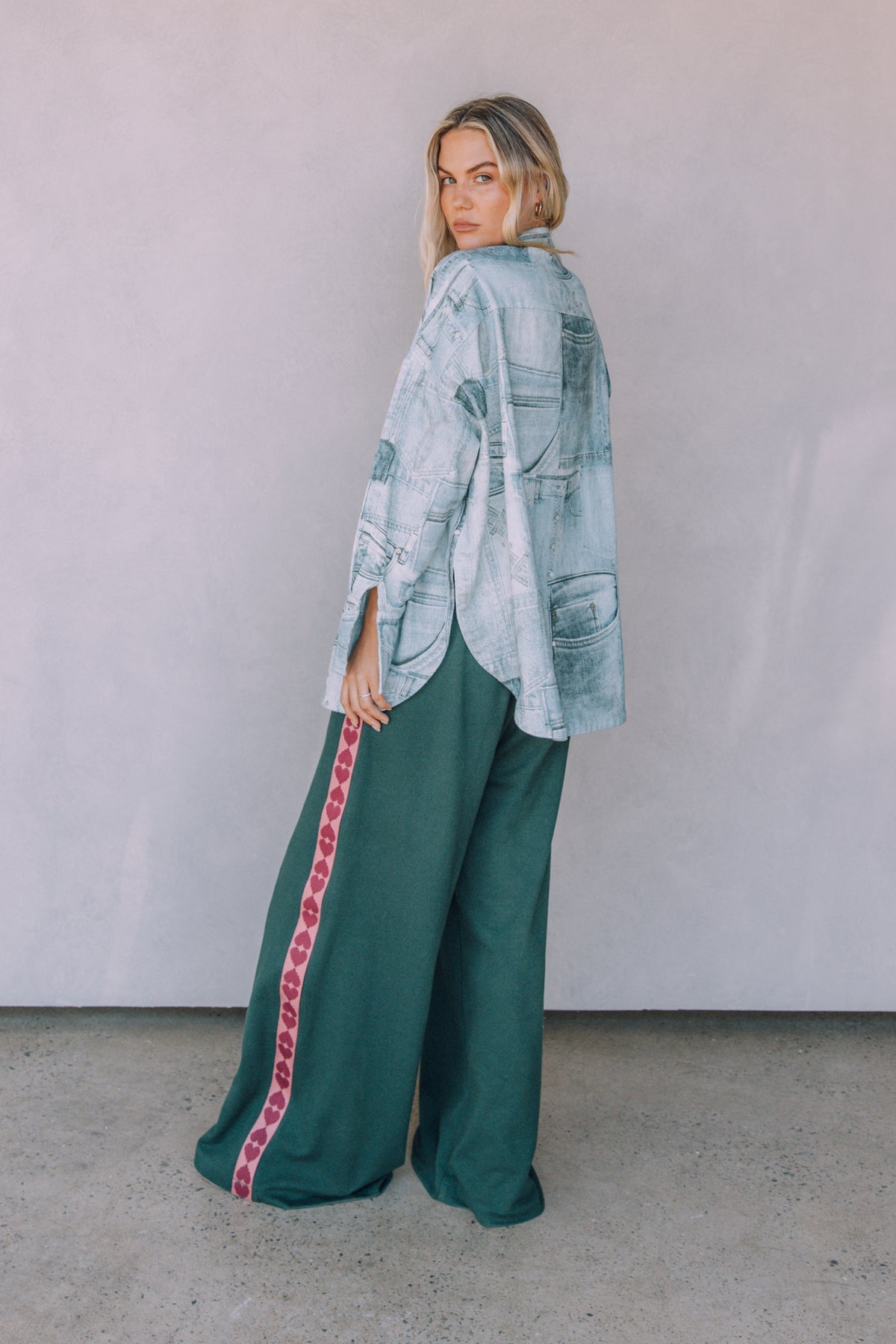 The Raving Hearts Pants Green