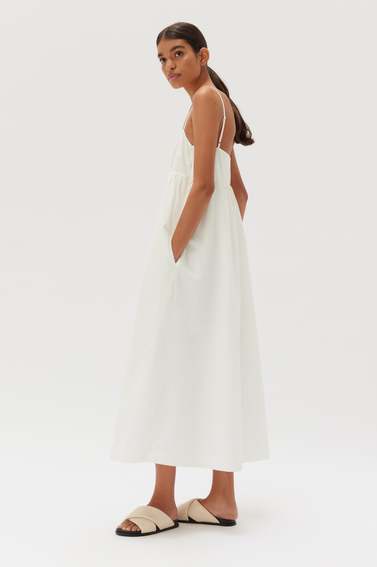 Seraphina Seersucker Dress