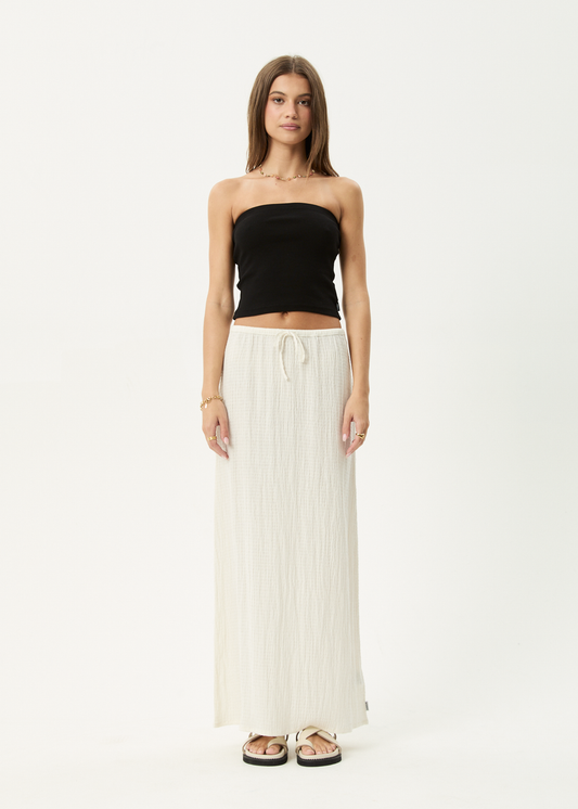 Focus Seersucker Maxi Skirt