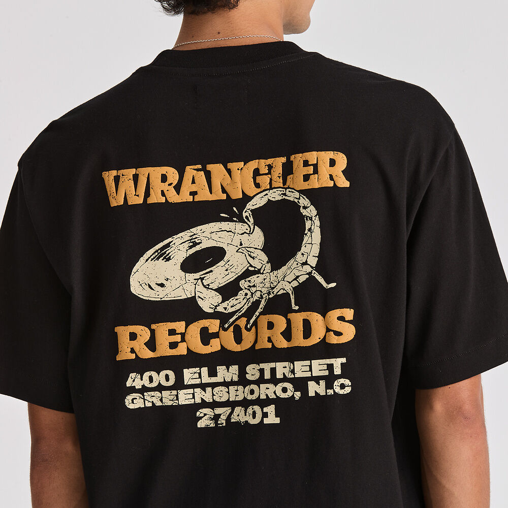 Records Boxcar Tee Black