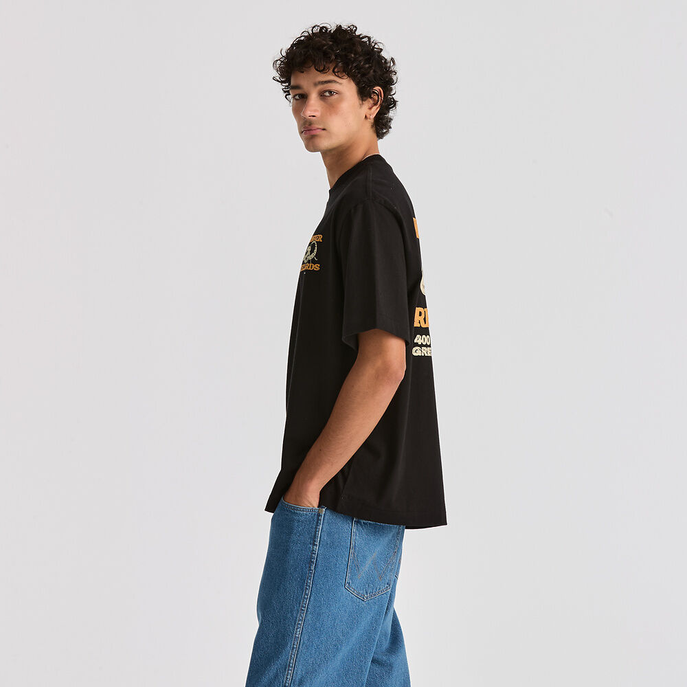 Records Boxcar Tee Black