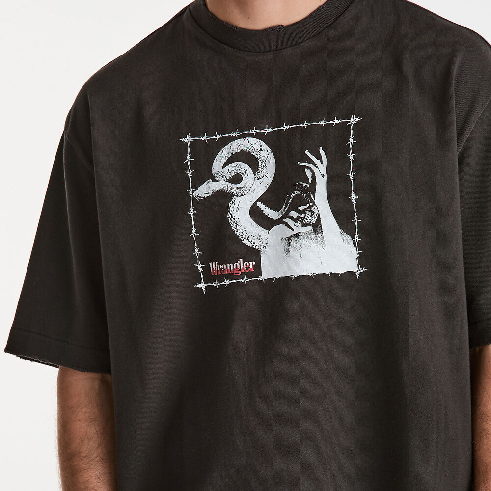 Witching Hour Boxcar Tee Worn Black