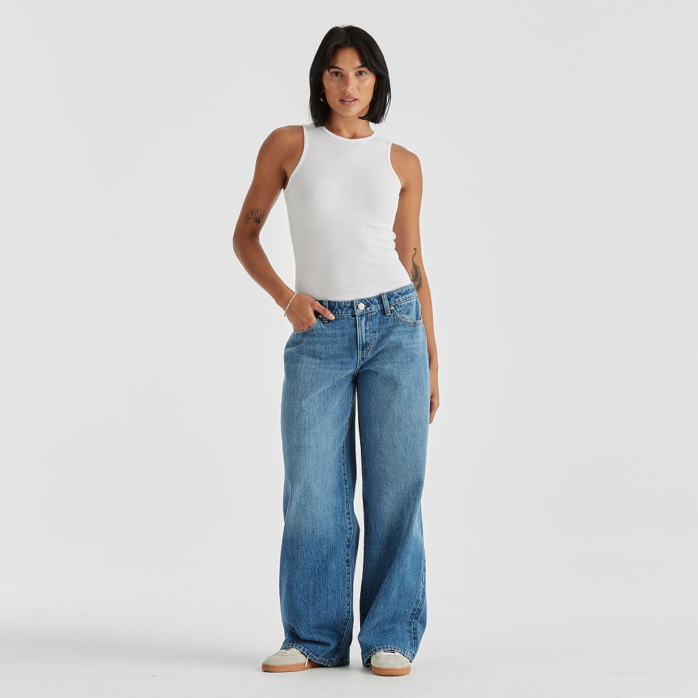 Low Farrah Jeans Mid Days Indigo