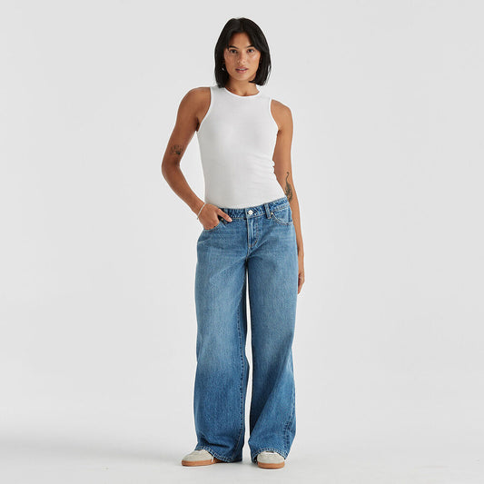 Low Farrah Jeans Mid Days Indigo