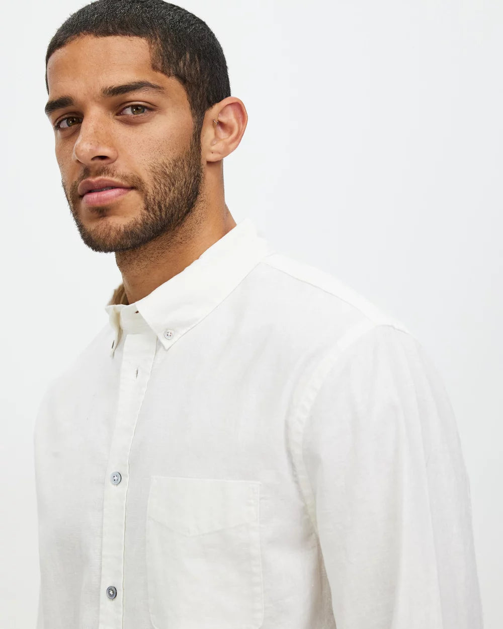 Everyday Linen Blend Long Sleeve Shirt