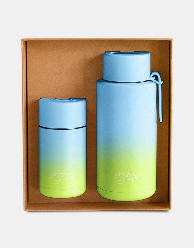 The Essentials Gift Set (Large) Gradient Sky Blue/Pistachio Green