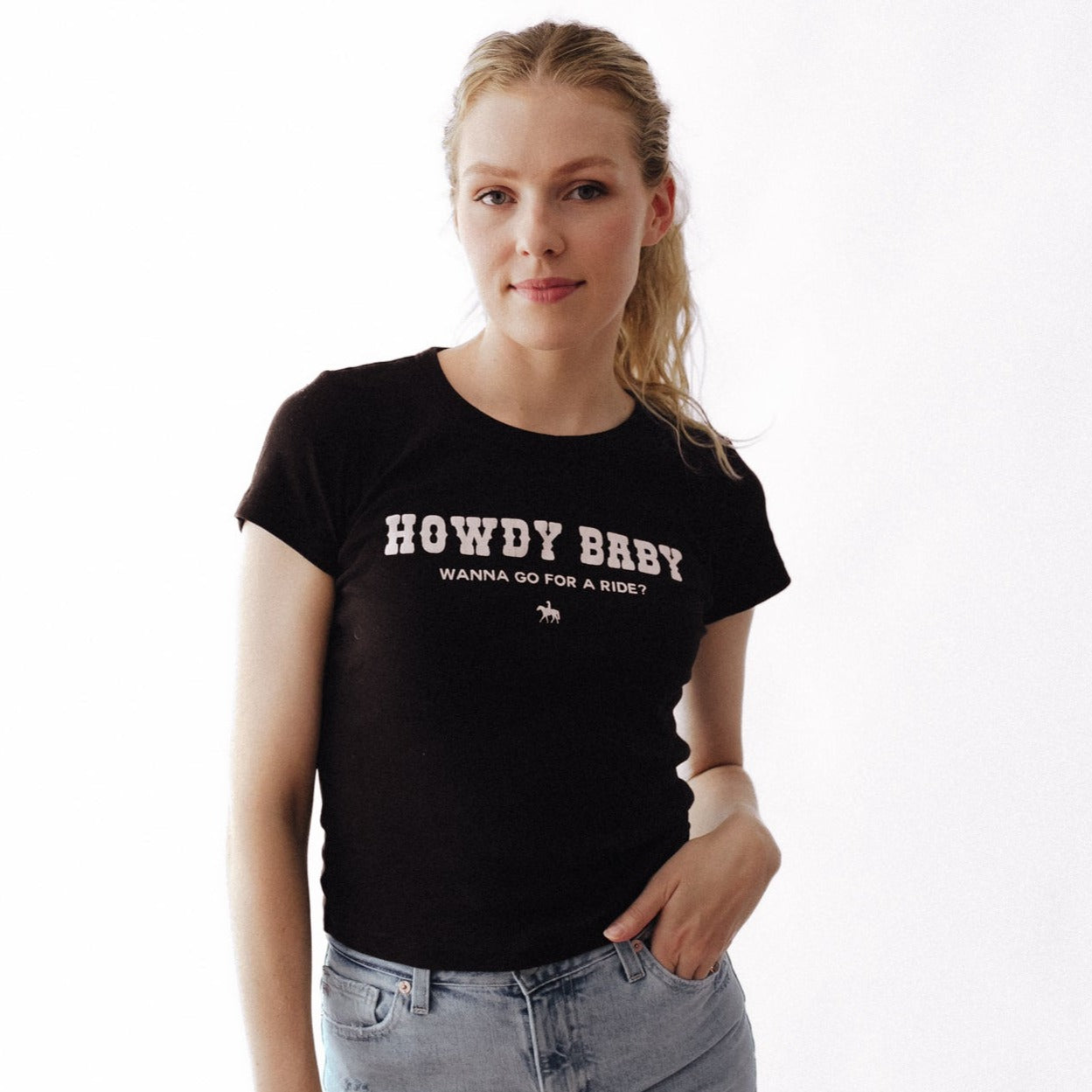The Baby Tee - Black/White
