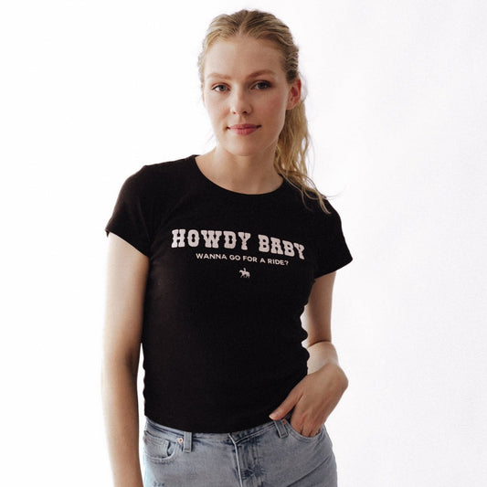 The Baby Tee - Black/White