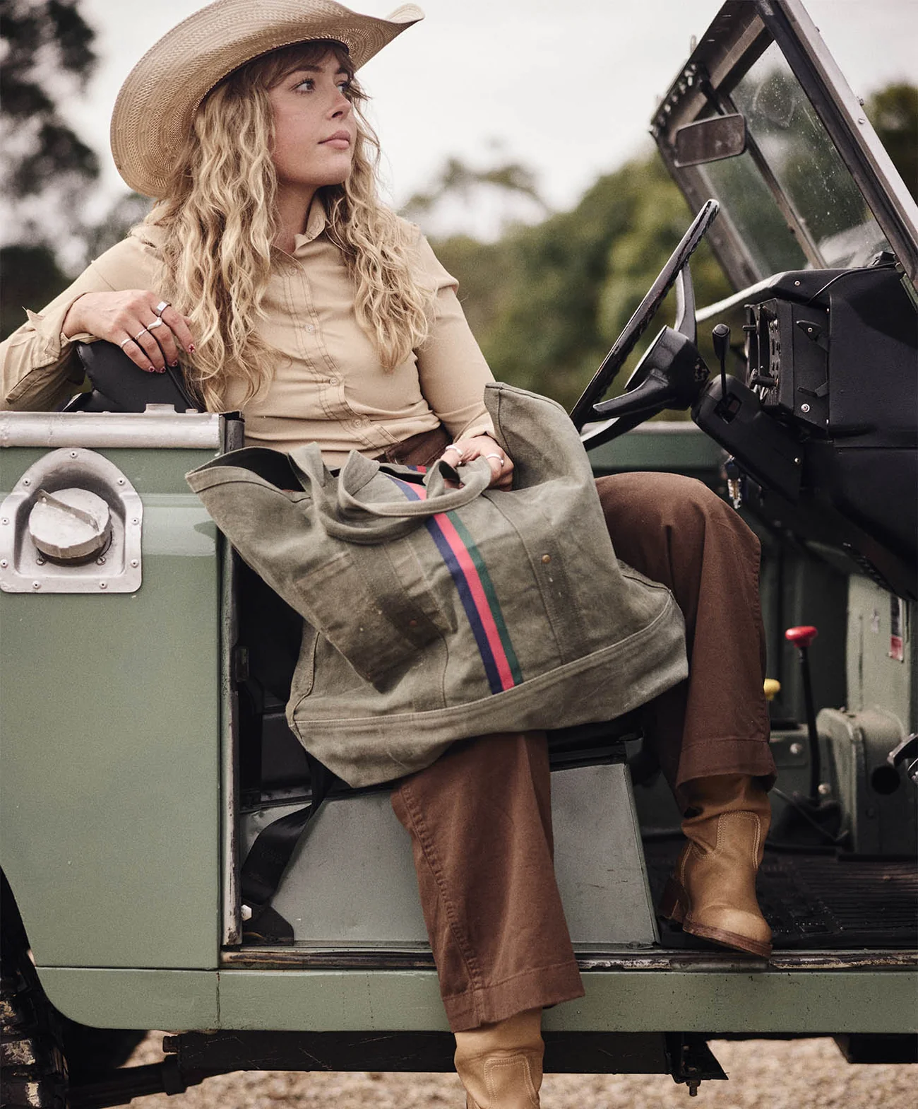 Escapee Large Canvas Tote Bag