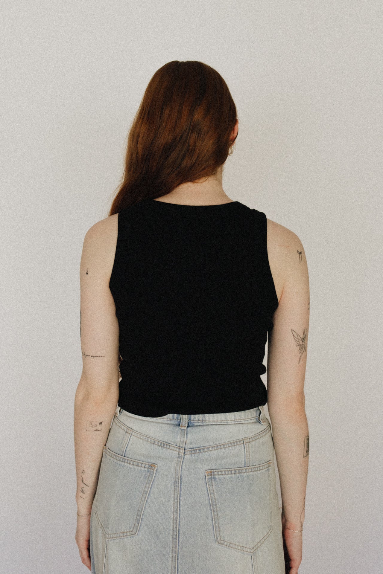 The Crop Tank Black/Pink