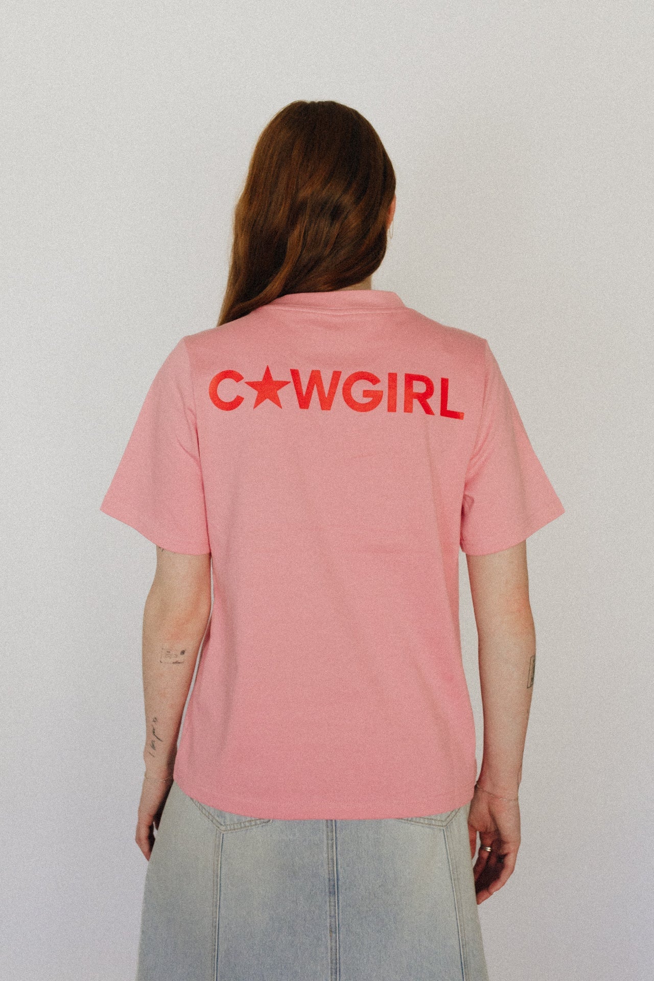 The Girlfriend Tee Pink/Red
