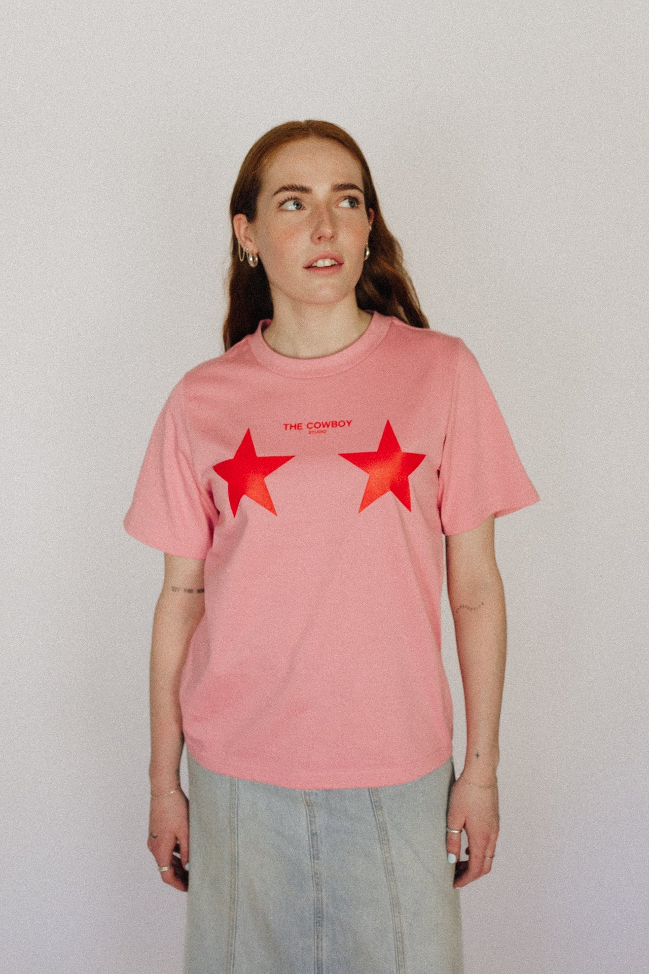 The Girlfriend Tee Pink/Red