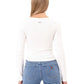 90s Icon LS Scoop Neck White Sand