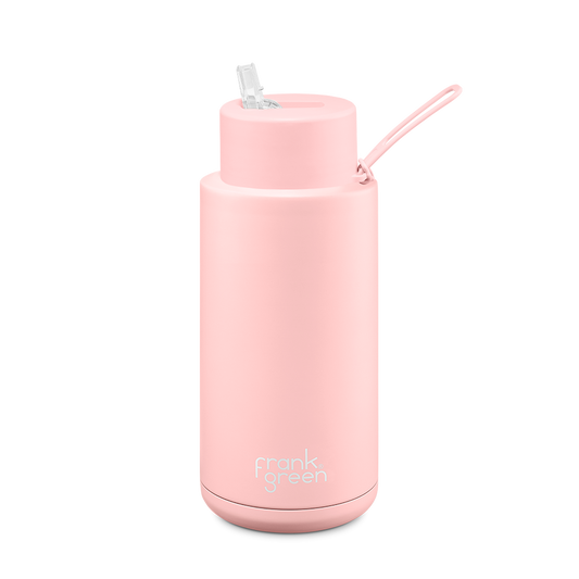 Drink Bottle With Straw 34oz Blushed