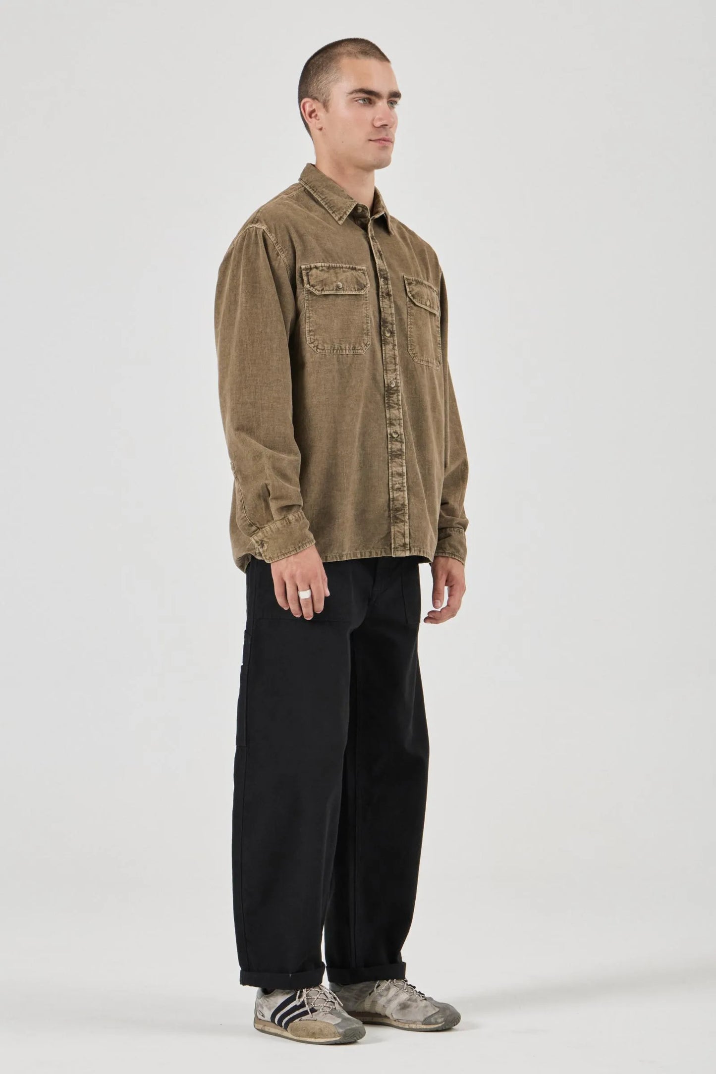 Grid Cord LS Shirt