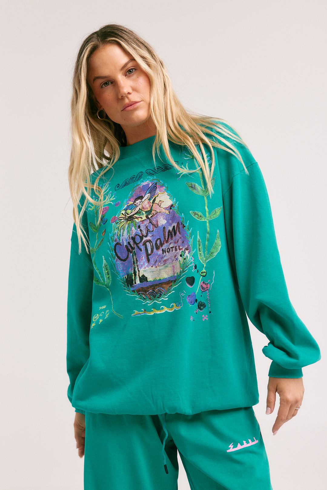 The Cupids Unisex Jumper - Teal