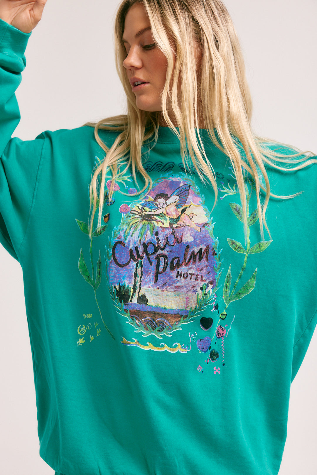 The Cupids Unisex Jumper - Teal