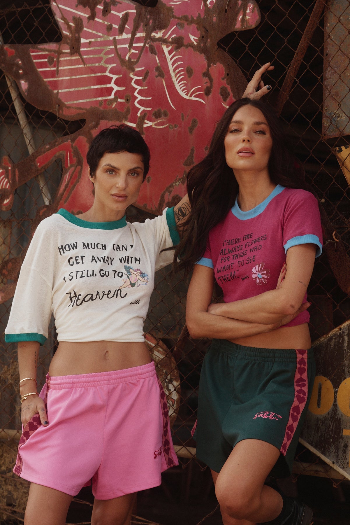 The Raving Hearts Mini Shorts