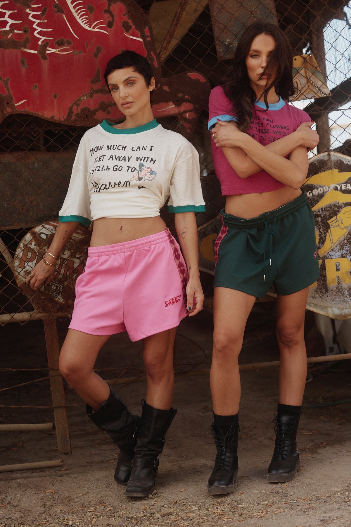 The Raving Hearts Mini Shorts