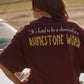 The Rhinestone World Tee Aubergine Aubergine XL