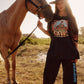 Flaming Cowboy Chido Pants Black