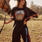 Flaming Cowboy Chido Pants Black