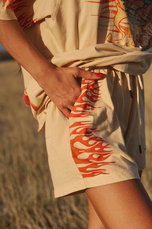 Flaming Cowboy Chido Shorts Sand
