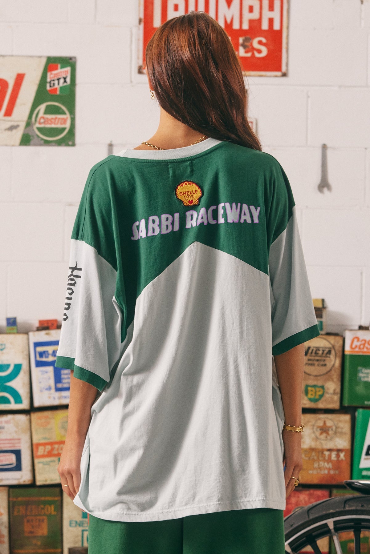 The Very Oversized Mermaid Racing Tee - Green