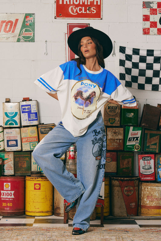 Pony Club Tee Blue